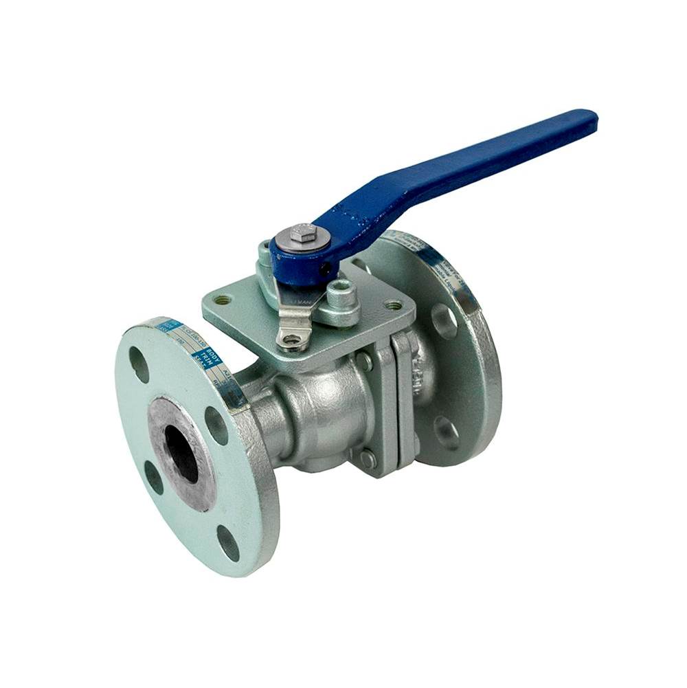 Jomar International LTD Full Port, 2 Piece, Flanged Connection, Class 150, Carbon Steel, Stainless Steel Ball And Stem 6''