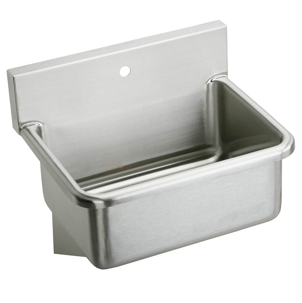 Just Manufacturing Stainless Steel 31'' x 19-1/2'' x 10-1/2'' Wall Hung 1-Hole Single Bowl Hand Wash Sink