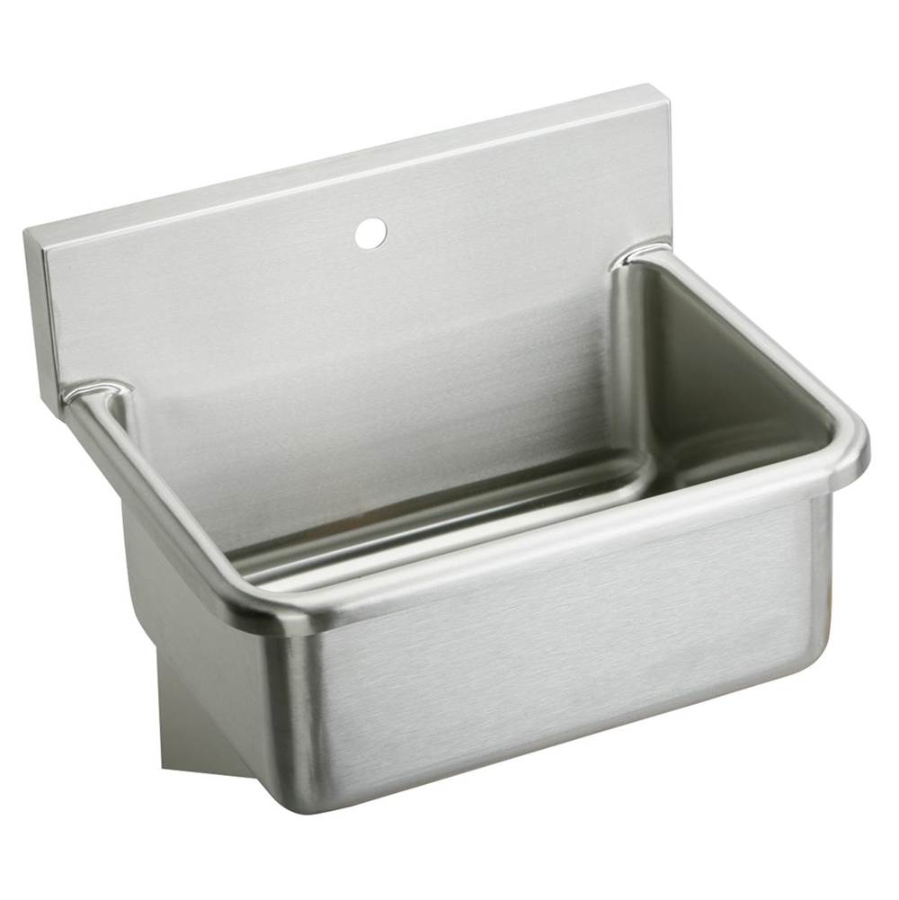Just Manufacturing Stainless Steel 25'' x 19-1/2'' x 10-1/2'' Wall Hung Single Bowl 1-Hole Hand Wash Sink