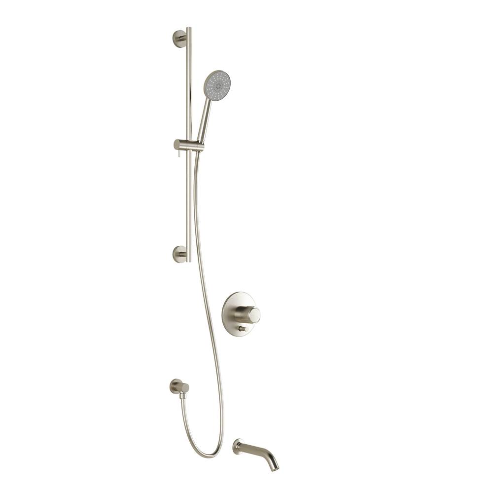 Kalia CITE™ PB2 (Valve Not Included) : Pressure Balance Tub and Shower System Brushed Nickel PVD