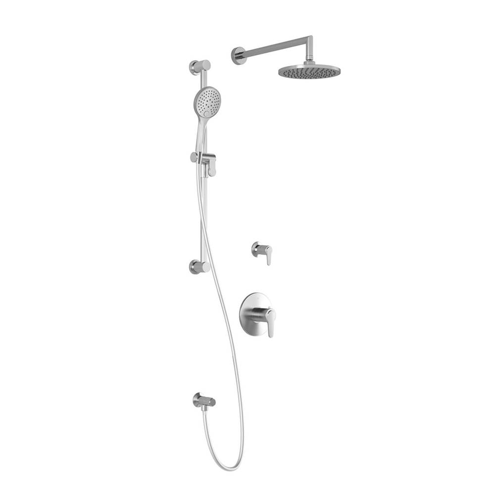 Kalia KONTOUR™ T2 (Valves Not Included) : Thermostatic Shower System with Wallarm Chrome
