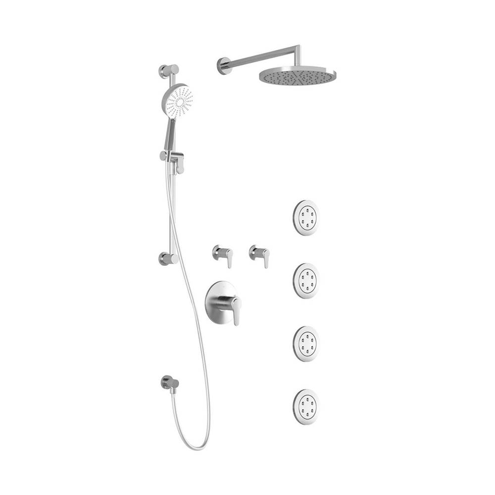 Kalia KONTOUR™ T375 PLUS : Thermostatic Shower System with Wallarm Chrome