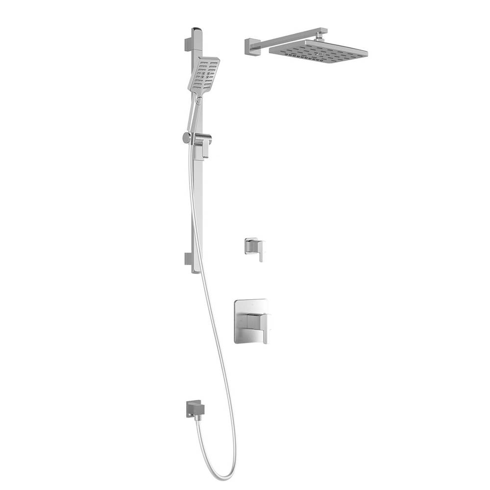 Kalia GRAFIK™ TD2 PREMIA (Valves Not Included) : Thermostatic Shower System with Wallarm Chrome