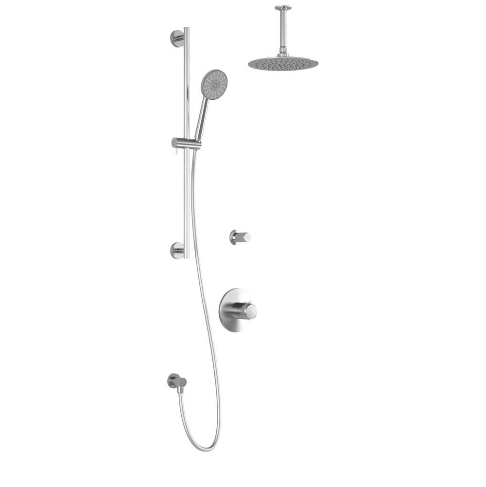 Kalia CITE™ TG2 : Water Efficient Thermostatic Shower System with Vertical Ceiling Arm Chrome
