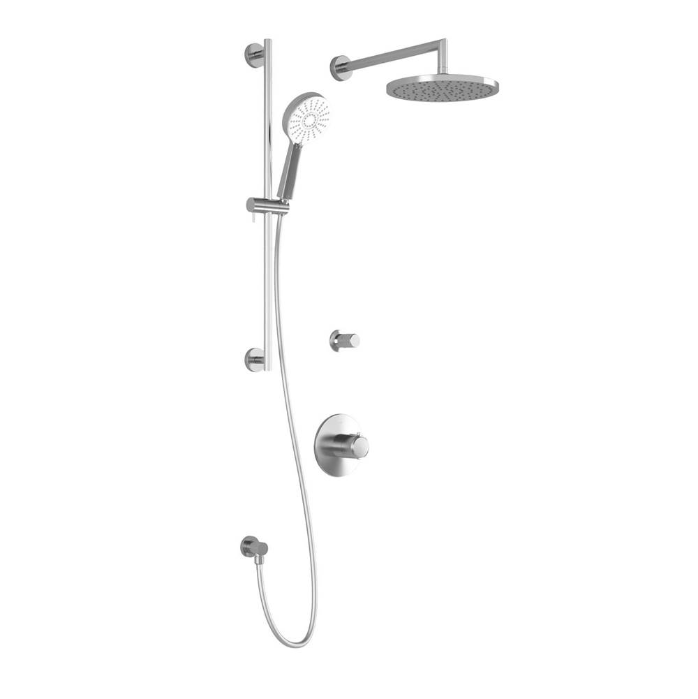 Kalia CITE™ TG2 PLUS (Valves Not Included) : Water Efficient Thermostatic Shower System with Wallarm Chrome