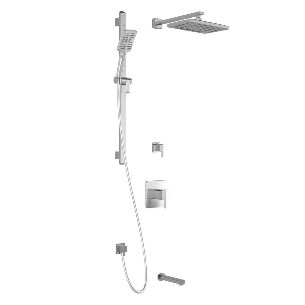 Kalia GRAFIK™ TG3 PREMIA (Valves Not Included) : Water Efficient Thermostatic Shower System with Wallarm Chrome