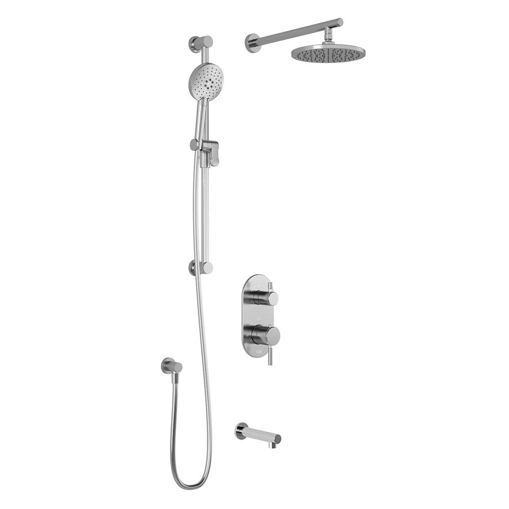 Kalia PRECISO™ TG3  Water Efficient AQUATONIK™ T/P with Diverter Shower System with Wallarm Chrome