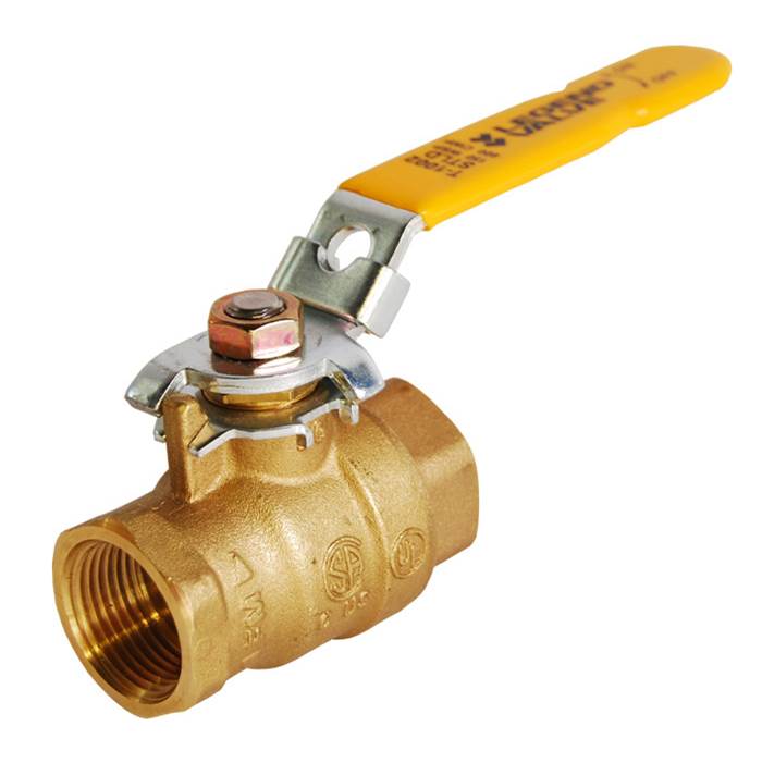 Legend Valve 1/4'' T-1002LD Forged Brass Full Port Ball Valve with Locking Device