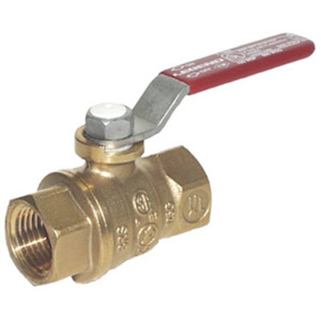 Legend Valve 1-1/4 T1004 Forged Brass Large Pattern Full Port Ball Valve, with Cubic Ball
