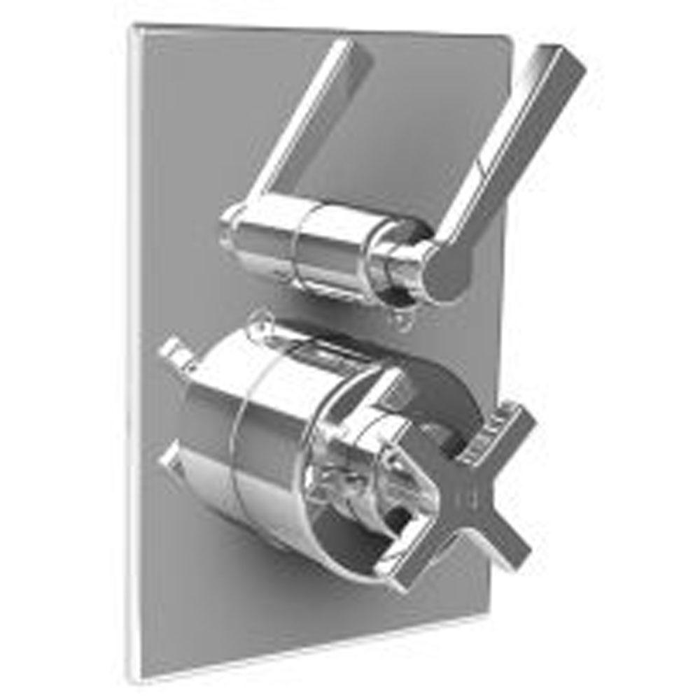 Lefroy Brooks Fleetwood Thermostatic Trim With Integrated Flow Control To Suit M1-4201 Rough, Polished Chrome
