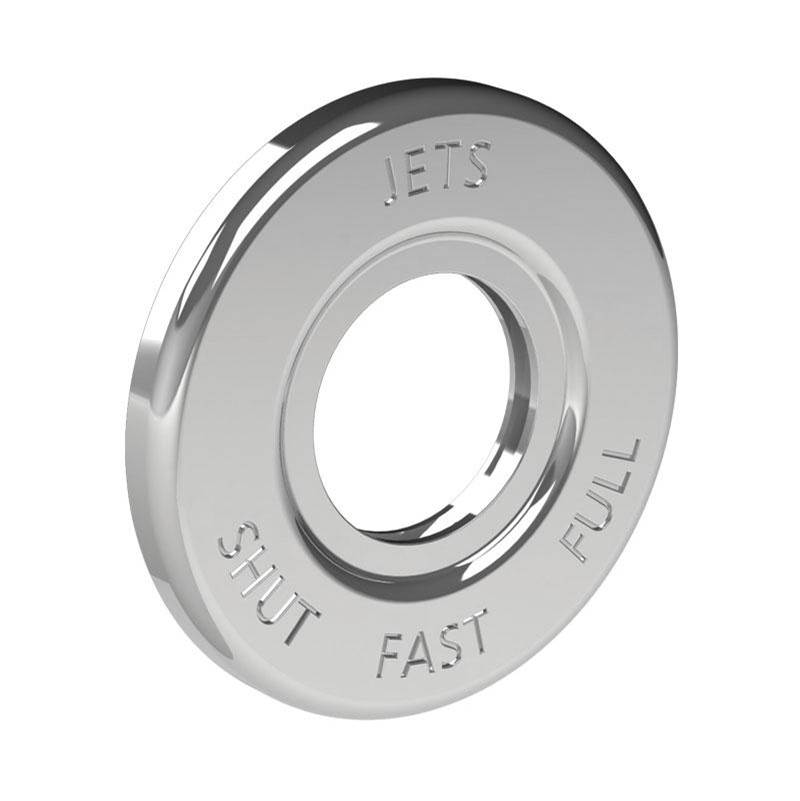 Lefroy Brooks Jets Flow Control Escutcheon Plate To Suit CB-1015, CW-1015, M1-1014 & M1-1015, Silver Nickel
