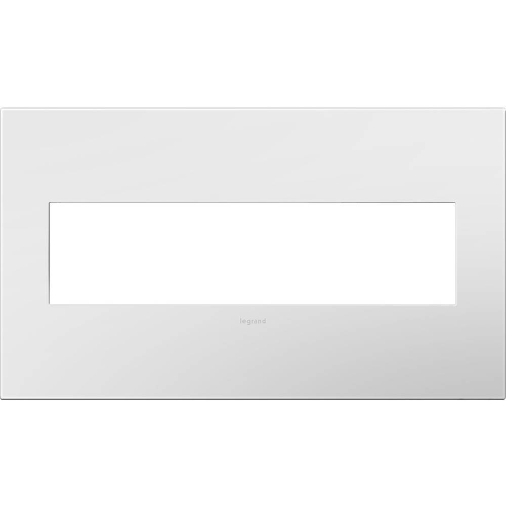 Legrand Gloss White, 4-Gang Wall Plate