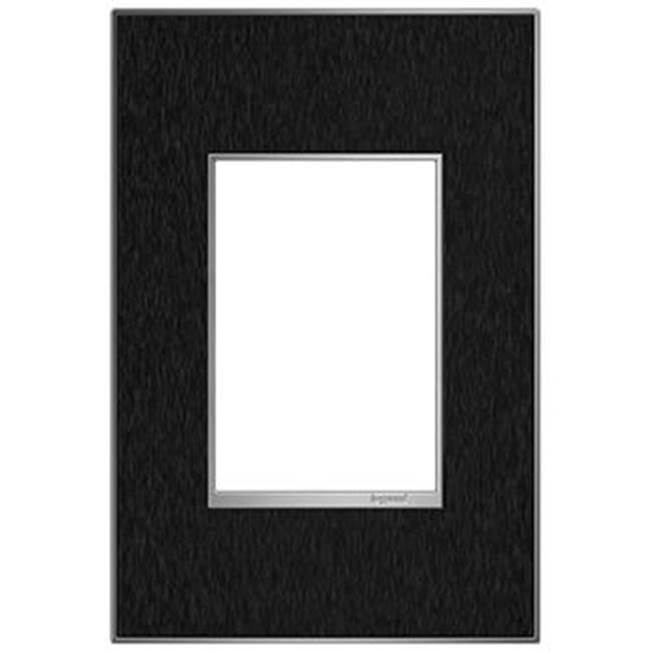 Legrand Black Stainless, 1-Gang plus Wall Plate