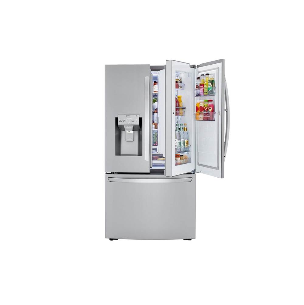LG Appliances 30 cu.ft. 3-Door French Door,  InstaView DID, Dual Ice: CraftIce, Measure Fill, PrintProof Stainless Steel