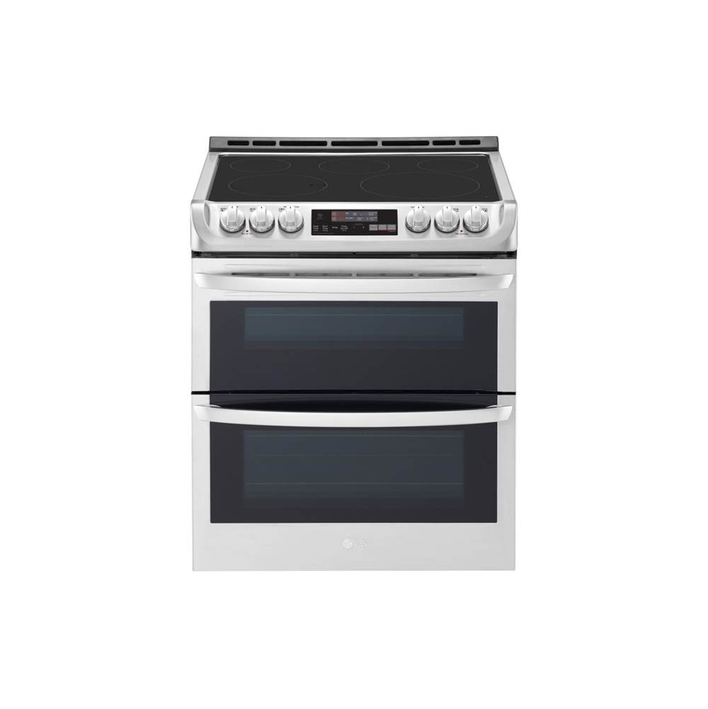 LG Appliances 7.3 cu. ft. Smart wi-fi Enabled Electric Double Oven Slide-In Range with ProBake Convection and EasyClean