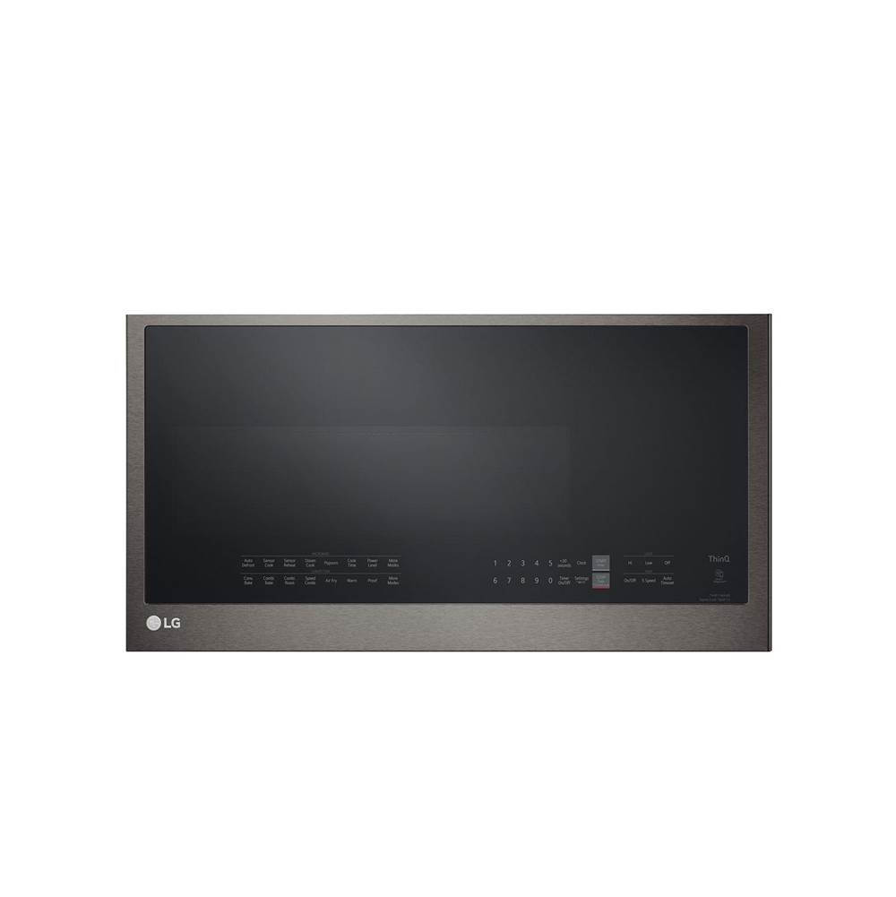 LG Appliances 1.7 Cu.Ft. 950W (Mwo) 1650W (Convection), Bottom Control, Sensor, Air Fry, Thinq, Printproof Black Stainless Steel
