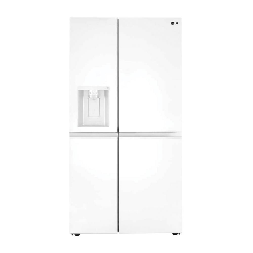 LG Appliances Side By Side Refrigerator, 27 cu-ft, External Ice and Water Dispenser, Smooth White Finish