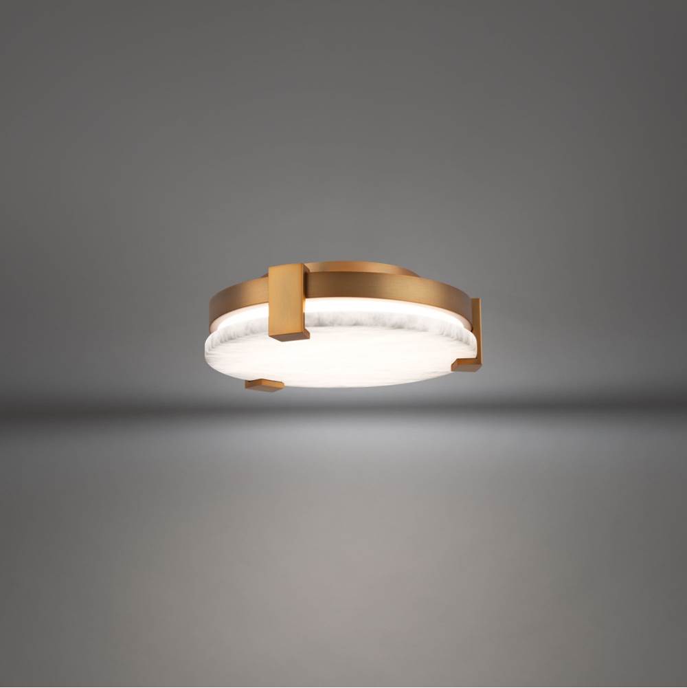 Modern Forms Catalonia 11'' LED Flush Mount Light 3000K in Aged Brass