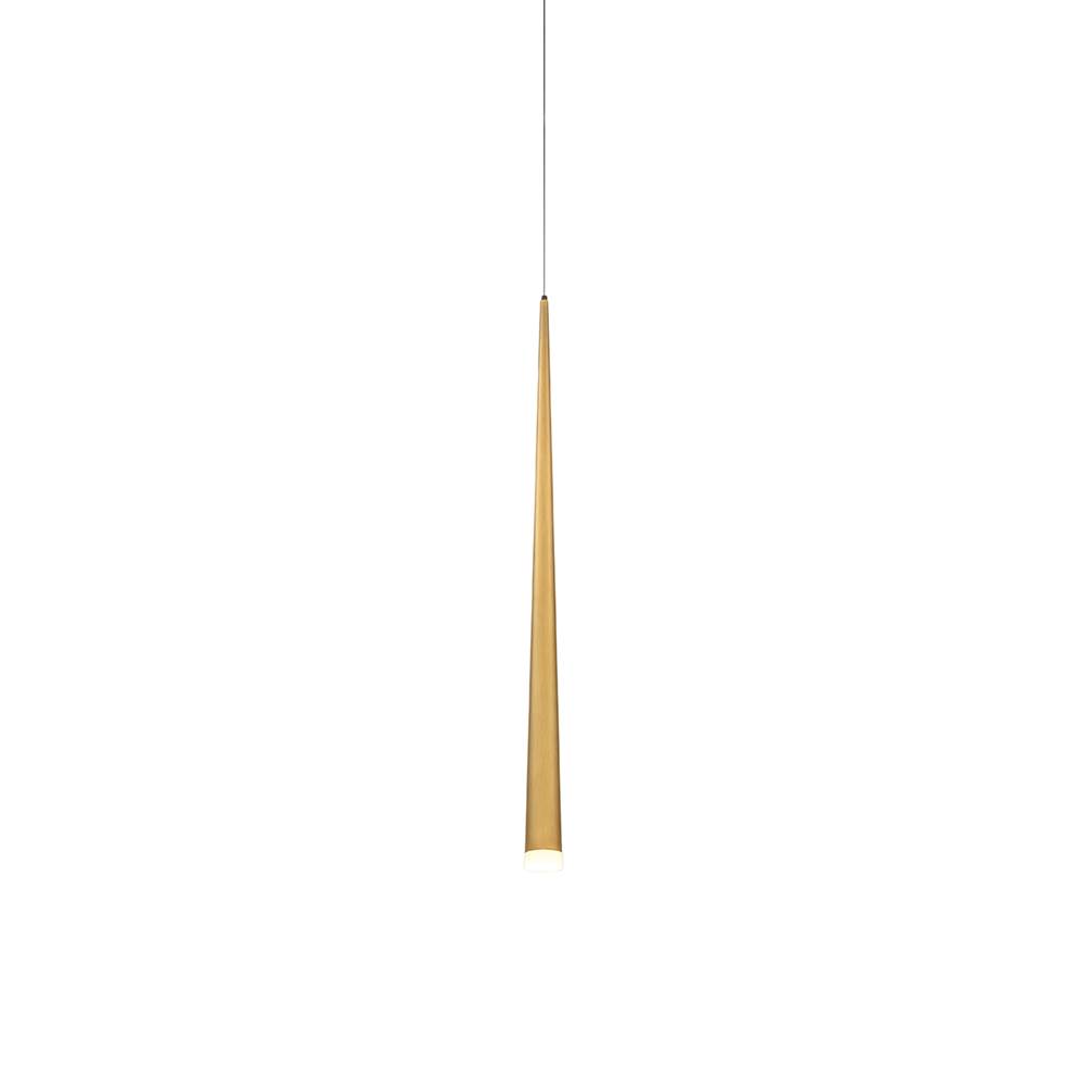 Modern Forms Cascade 28'' LED Mini Pendant Light 3500K in Aged Brass