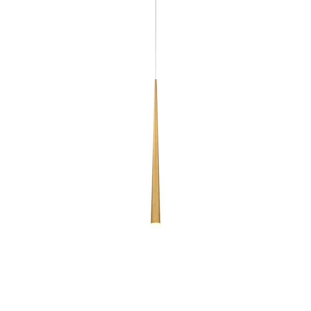 Modern Forms Cascade 37'' LED Mini Pendant Light 3500K in Aged Brass