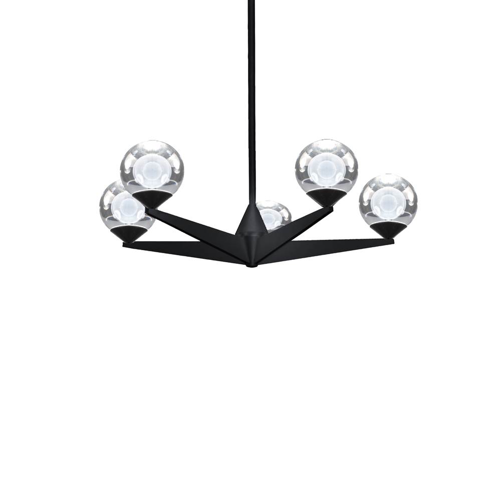 Modern Forms Double Bubble 24'' LED Chandelier Light 3000K in Black