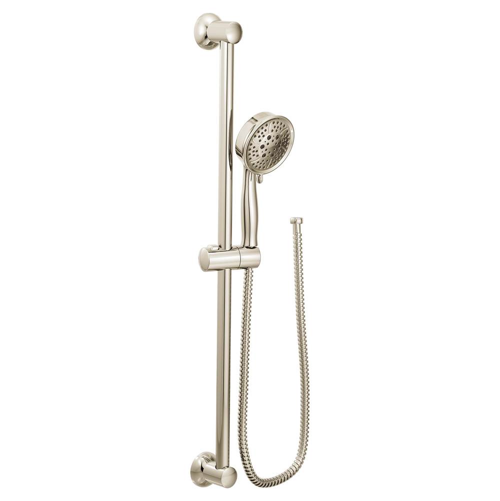 Moen Eco-Performance Handheld Showerhead with 69-Inch-Long Hose Featuring 30-Inch Slide Bar, Polished Nickel