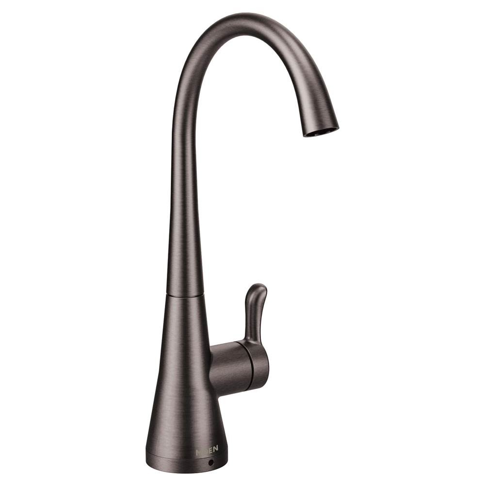 Moen Sip Transitional Beverage Faucet with Optional Filtration System (Sold Separately), Black Stainless