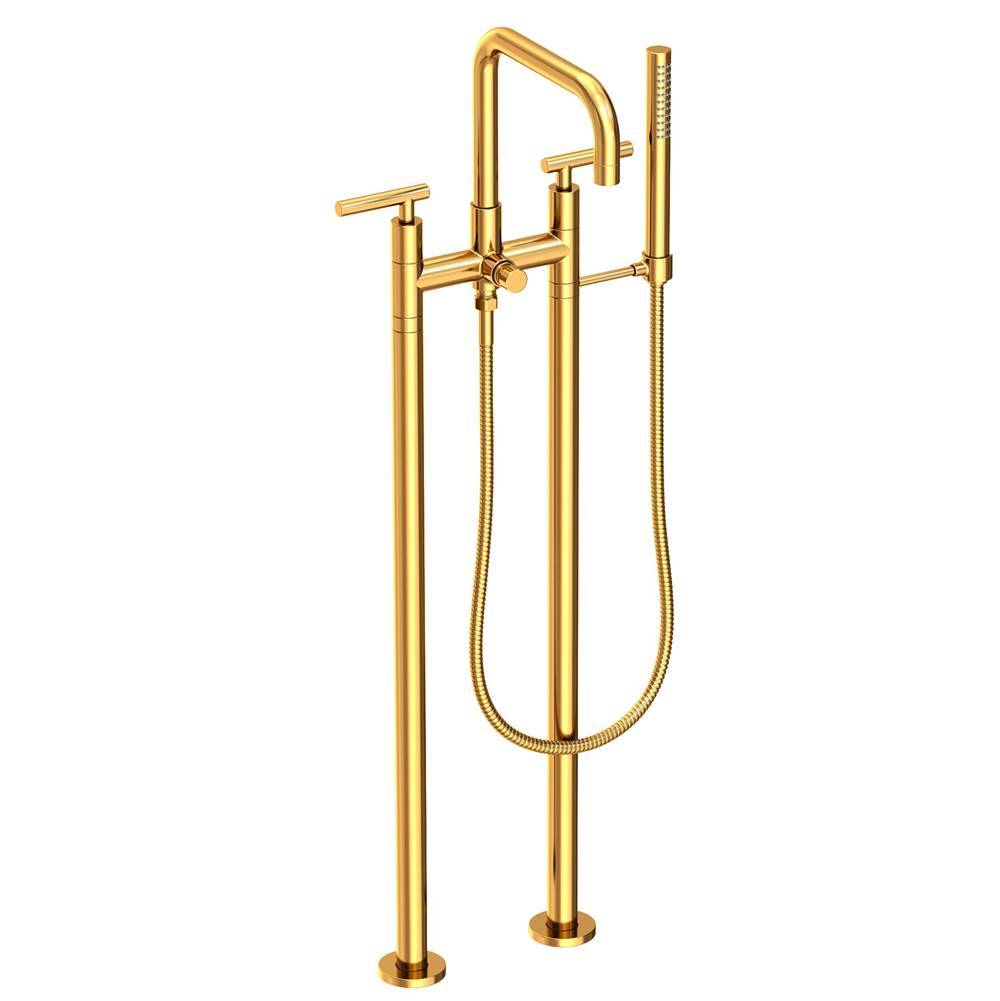 Newport Brass Exposed Tub & Hand Shower Set w/Risers