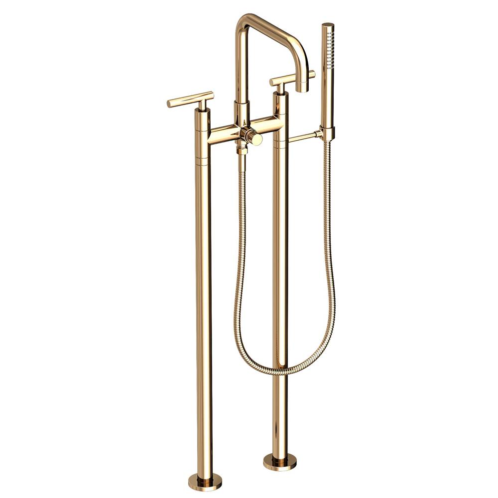 Newport Brass Exposed Tub & Hand Shower Set w/Risers