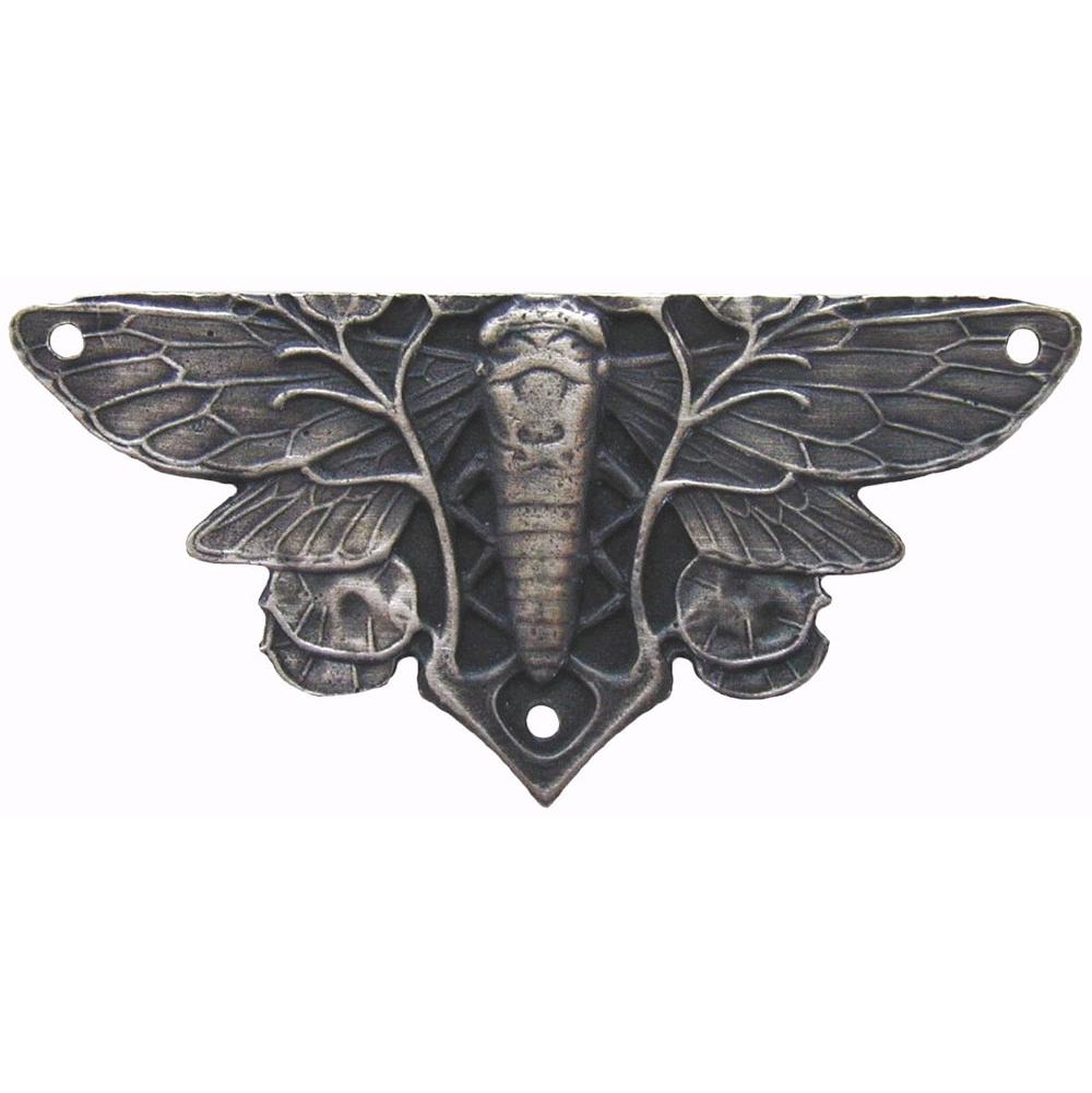 Notting Hill Cicada on Leaves Hinge Plate Antique Pewter (sold in pairs)