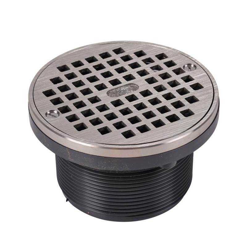 Oatey 6 In. Nickel Strainer And Square Ring