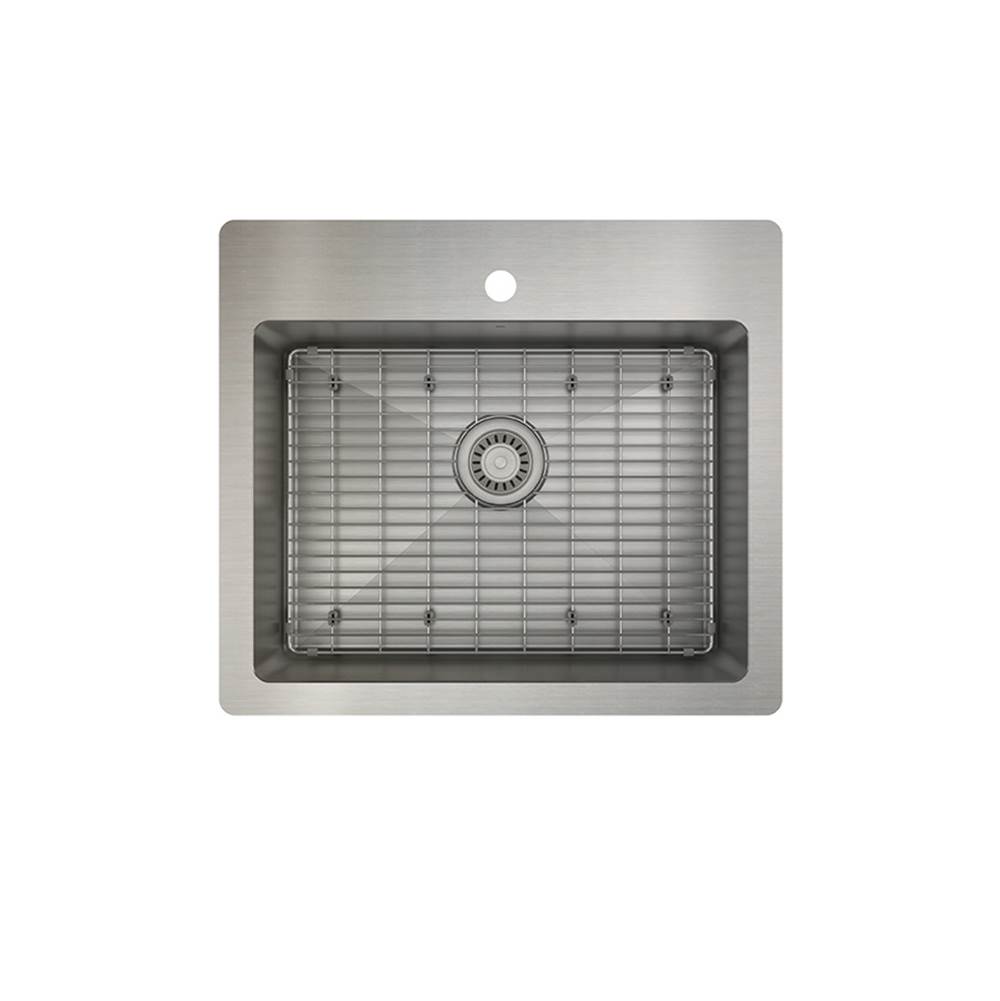 Prochef by Julien Proinox H75 Kitchen Sink Dualmount, Single 22X16X9 And Grid 22X16