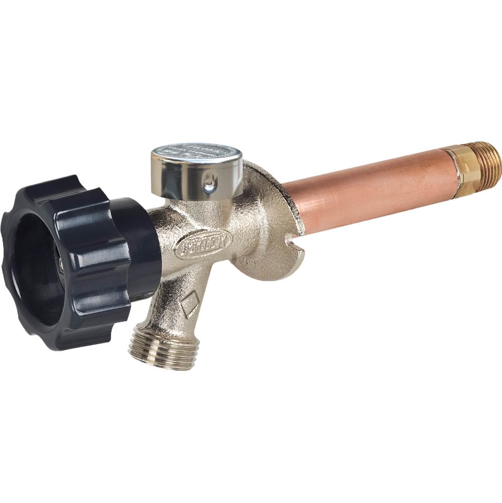 Prier Products 478D 14'' Anti-Siphon Wall Hydrant - Gray Handle - 1/2''Mptx1/2''Swt - Diamond