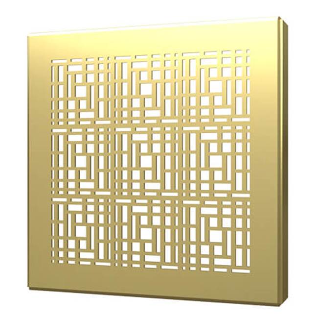 Quick Drain Square Drain Cover 6In Deco Brushed G