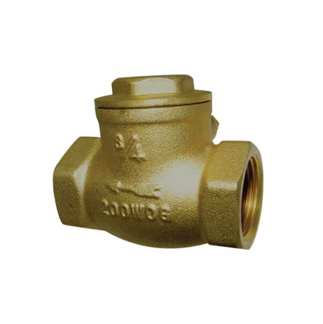 Red-White Valve 1/2 IN 200# WOG,  Bronze Body,  Threaded Ends,  Horizontal