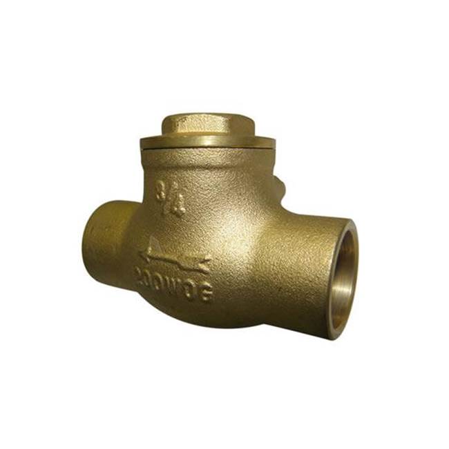 Red-White Valve 1 1/2 IN 200# WOG,  Bronze Body,  Solder Ends,  Horizontal