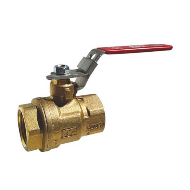 Red-White Valve 1-1/2 IN 600# WOG,  Brass Body,  Threaded Ends,  Automatic Drain