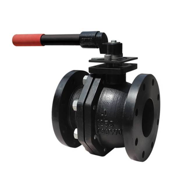 Red-White Valve 4 IN 200#WOG,  Cast Iron Body,  Full Port,  PTFE Coated Ball