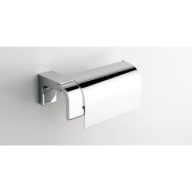 Sonia Eletech Toilet Roll Holder With Cover - Chrome