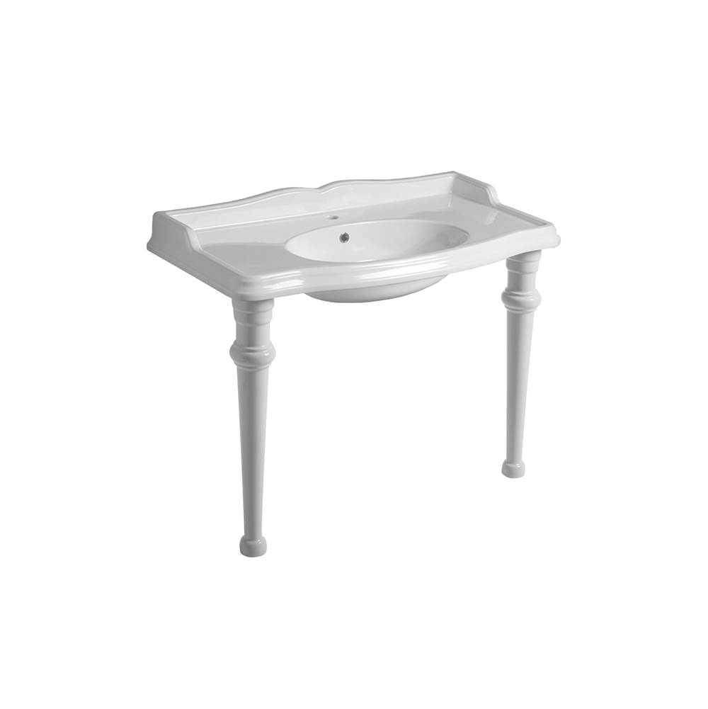 Simas US Console with sink and ceramic legs