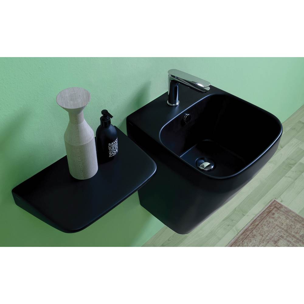 Simas US Wallhung washbasin with single faucet hole - 400x450x550mm