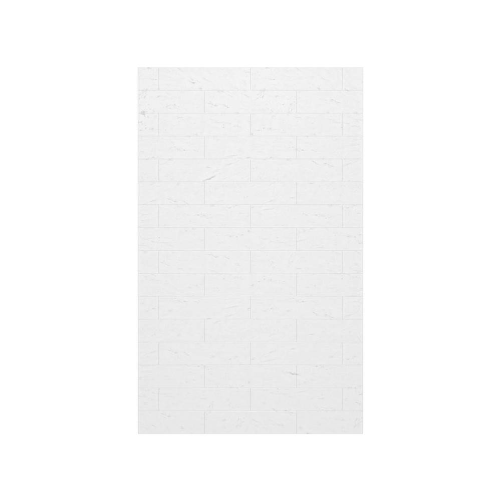 Swan MSMK-7236-1 36 x 72 Swanstone® Modern Subway Tile Glue up Bathtub and Shower Single Wall Panel in Carrara