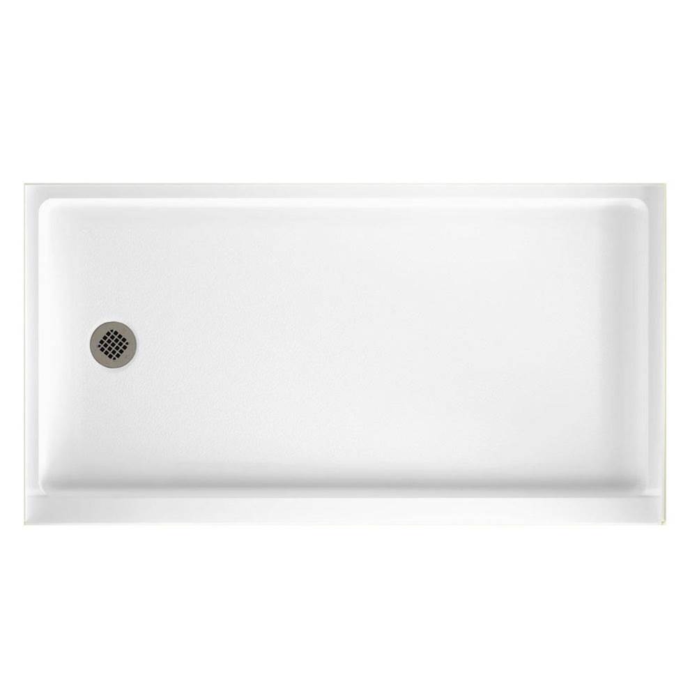 Swan SR-3260 32 x 60 Swanstone Alcove Shower Pan with Right Hand Drain in Ice