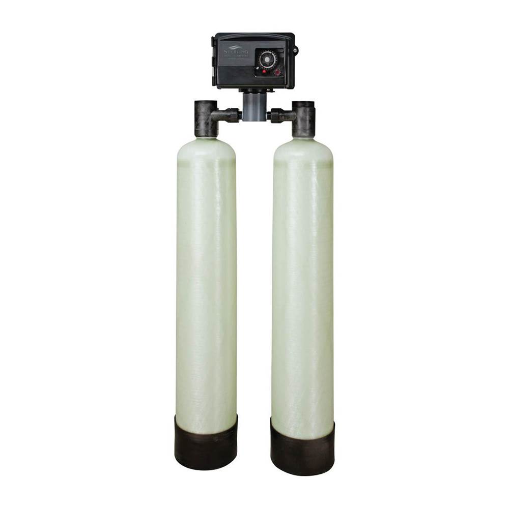 Sterling Water Treatment 1.0 cu ft, Iron Filter, 1'' SS Bypass, Low Profile, (2) IP05M