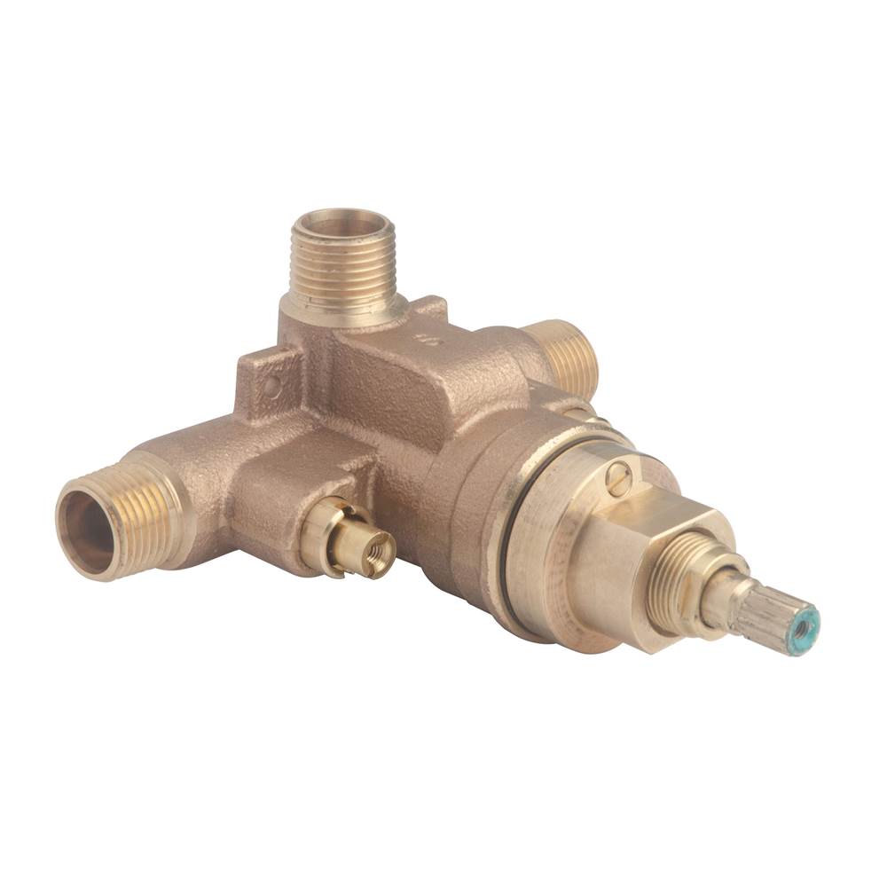Symmons Temptrol Brass Pressure-Balancing Shower Valve with Service Stops