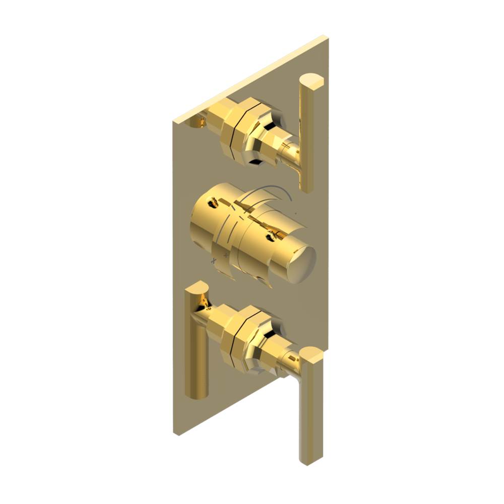 THG Trim for THG thermostatic valve 2 volume controls, rough part supplied with fixing box ref. 5 400AE/US