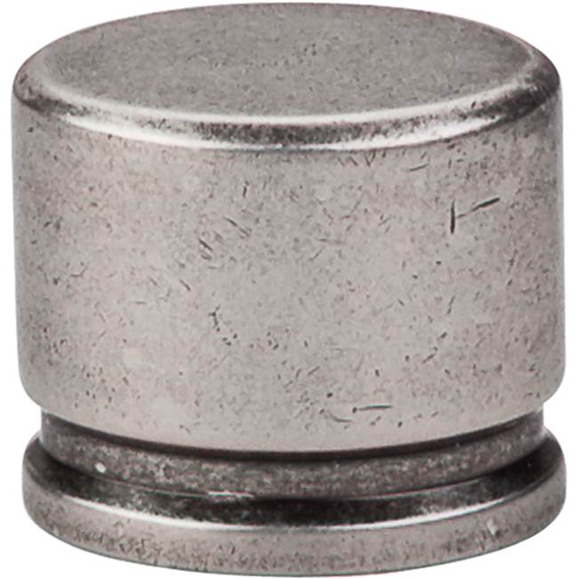 Top Knobs Oval Knob 1 3/8 Inch Pewter Antique