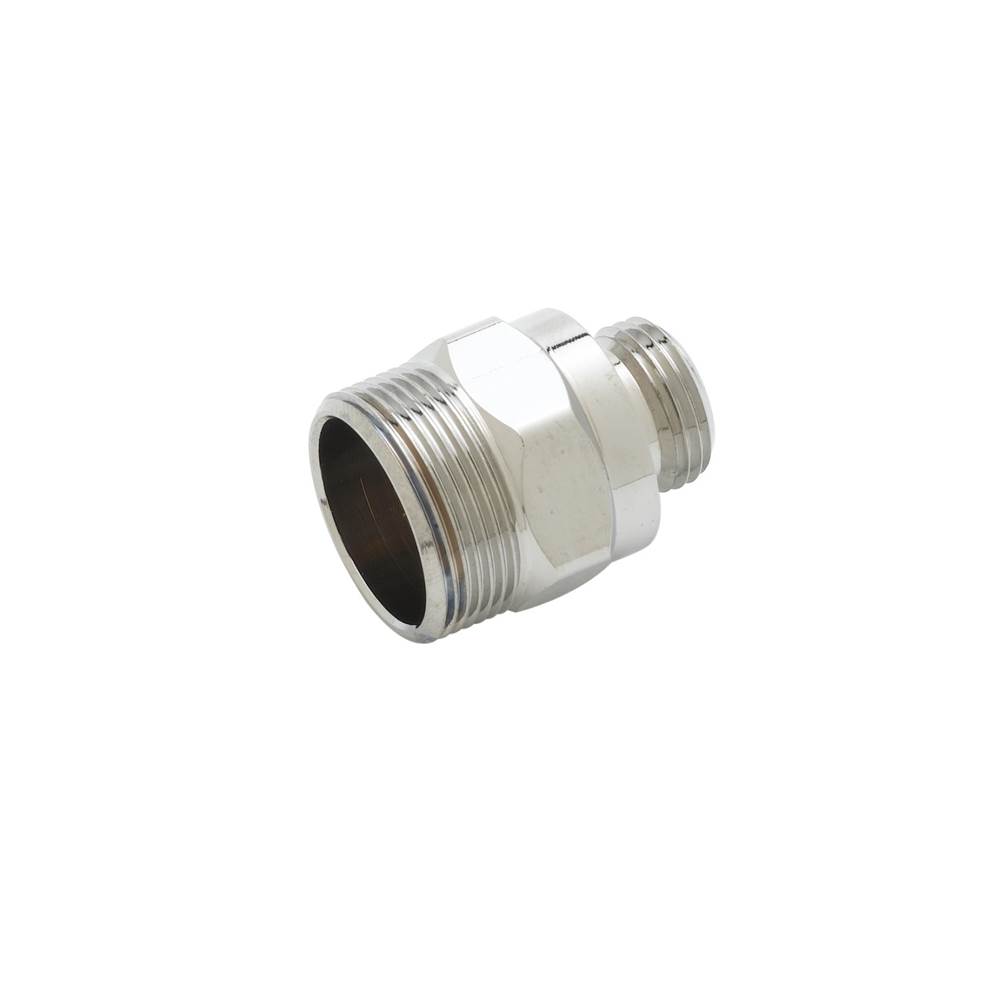 T&S Brass Adapter, Rigid-to-Swivel Adapter (Chrome-Plated)