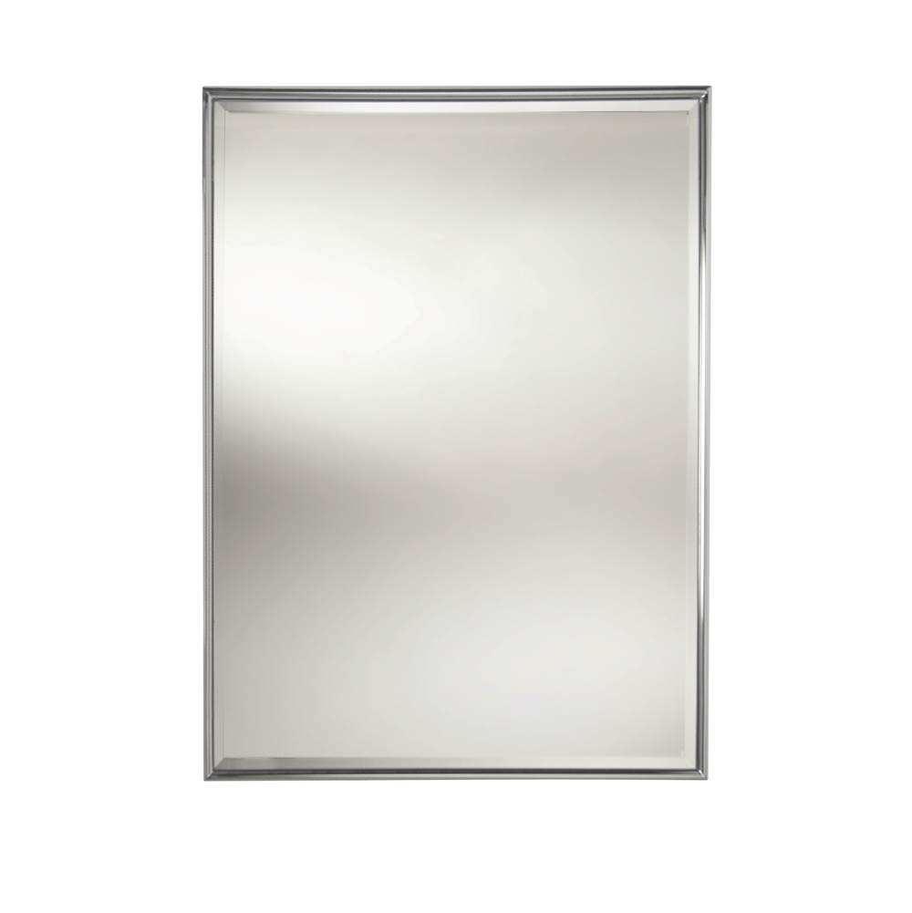 Valsan Essentials Unlacquered Brass Rectangular Framed Mirror W/Bevel