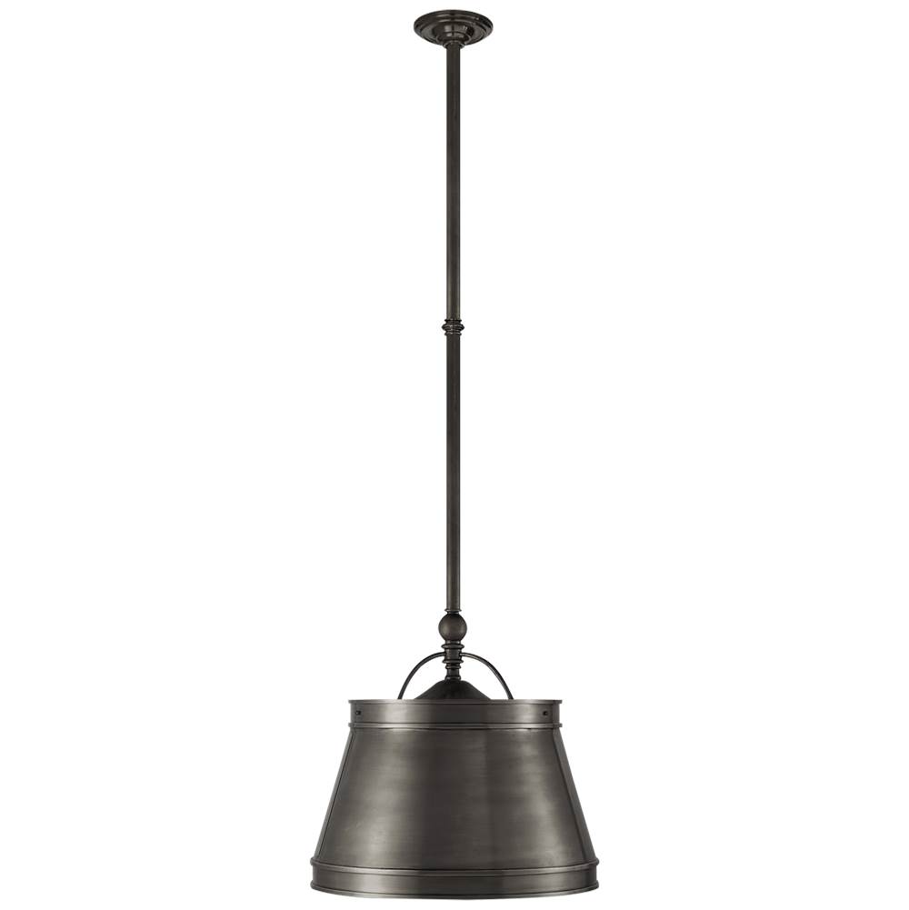 Visual Comfort Signature Collection Sloane Single Shop Light in Bronze with Bronze Shade